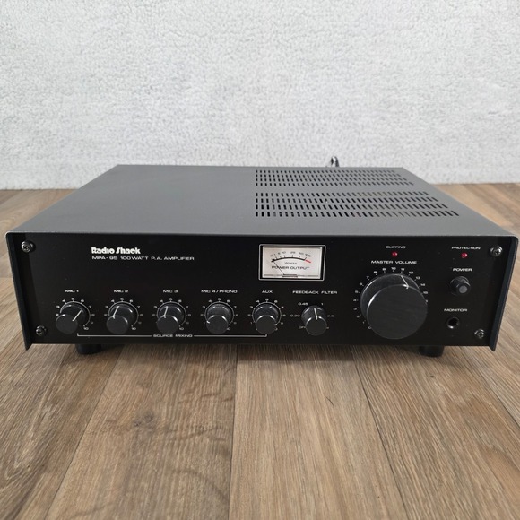 Radio Shack MPA-95 100 Watt PA Amplifier Audio Sound System Tested Working - Picture 1 of 15